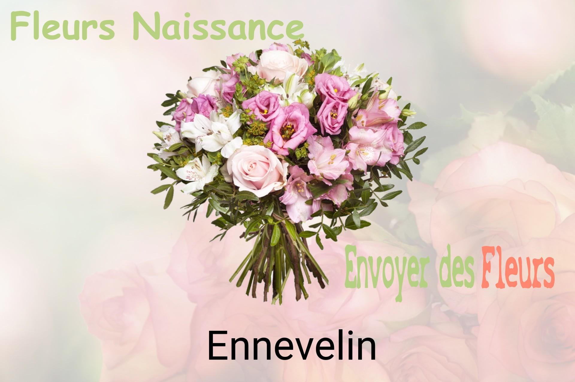 Bouquet de fleurs de naissance livré à Ennevelin